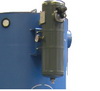 Absauganlagen mit Druckbehälter und Automatik sowie Staubschublade, Visuelle Prüfung des Filterzustandes, die Trocken - Filtration erfolgt durch Filterpatronen